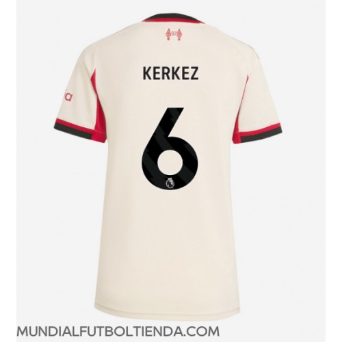 Camiseta Liverpool Milos Kerkez #6 Segunda Equipación Replica 2025-26 para mujer mangas cortas Camiseta Liverpool Milos Kerkez #6 Segunda Equipación Replica 2025-26 para mujer mangas cortas